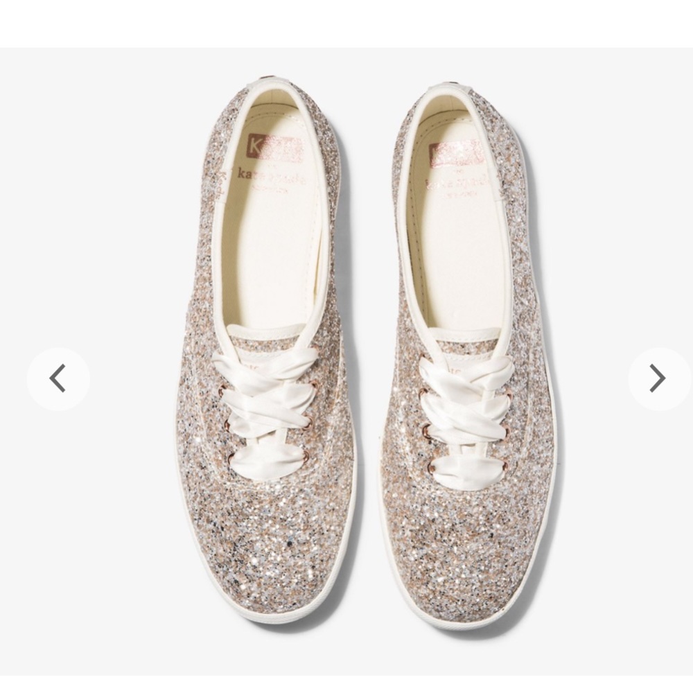 Women's Keds x kate spade new york Champion Glitter Platinum/Gold